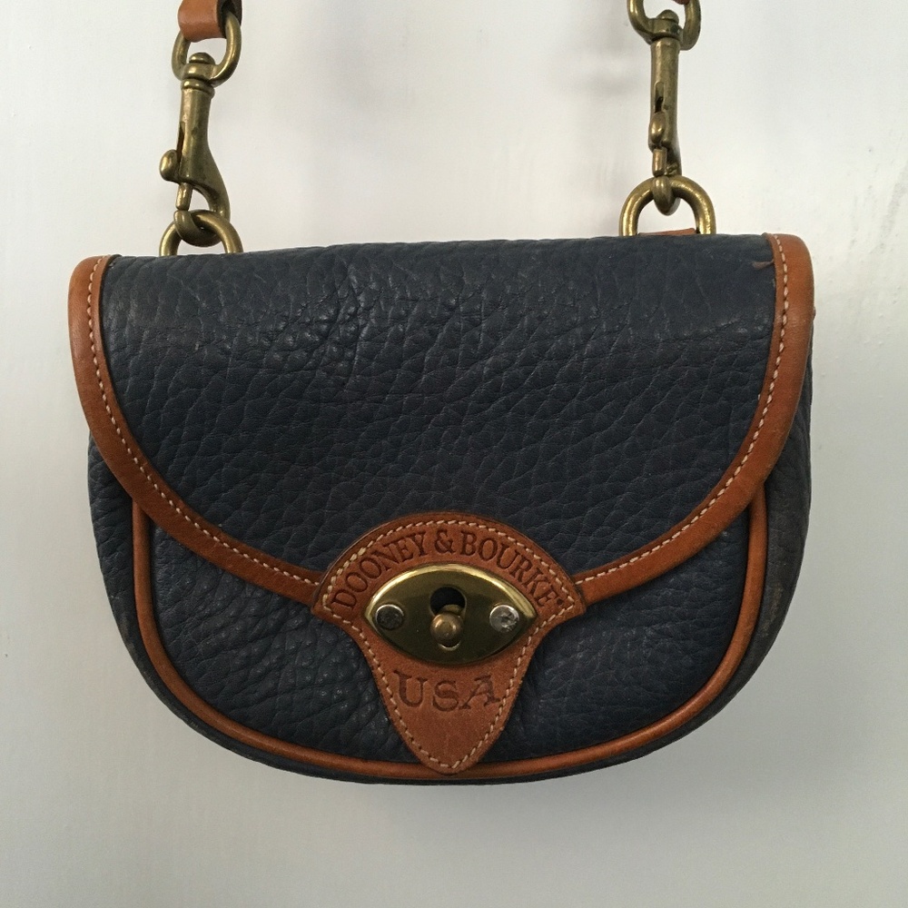 Dooney & Bourke vintage mini Calvary bag in navy